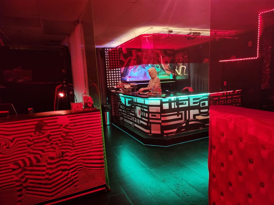 Dance floor and nightclub interior