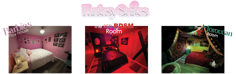 Club BIA Vida fantasy suites featuring Barbie's Play House, the Red BDSM Room and Moroccan Room in Lake Elsinore, California