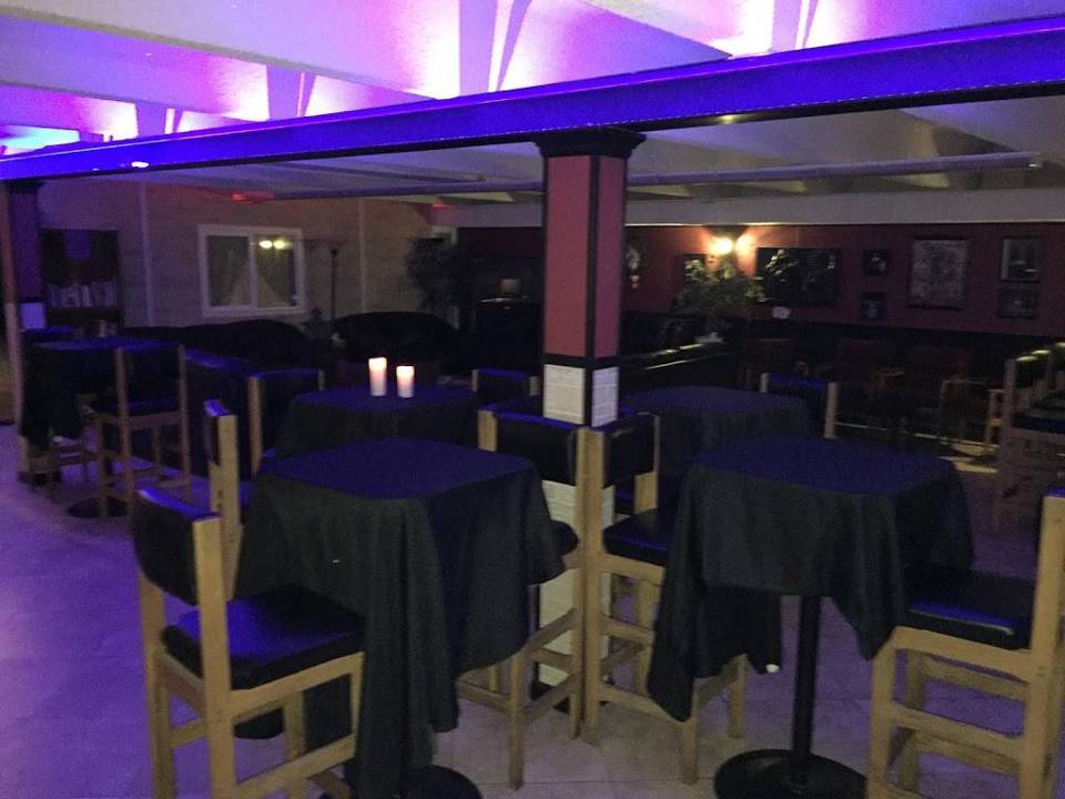 Club interior with tables and seating