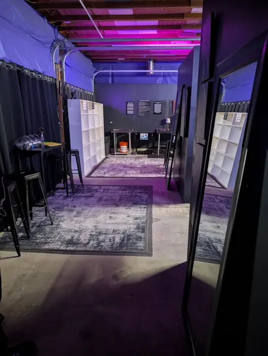 Interior hallway and storage area