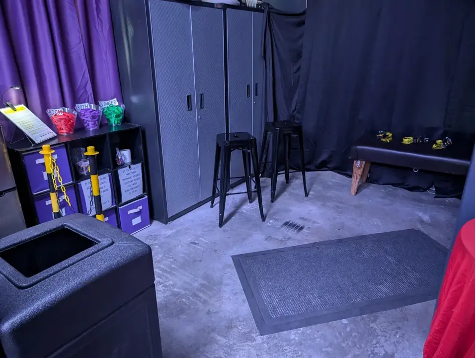 Member storage and reception area