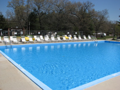 Sun Aura Resort outdoor swimming pool in Lake Village, Indiana