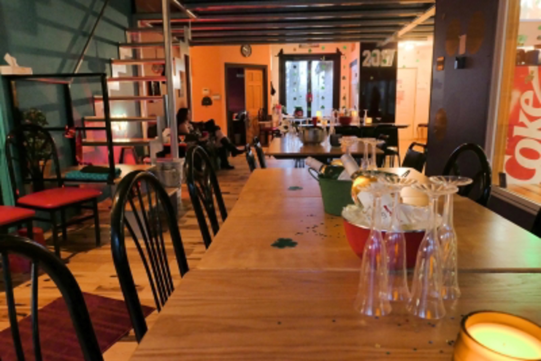 Dining and social area