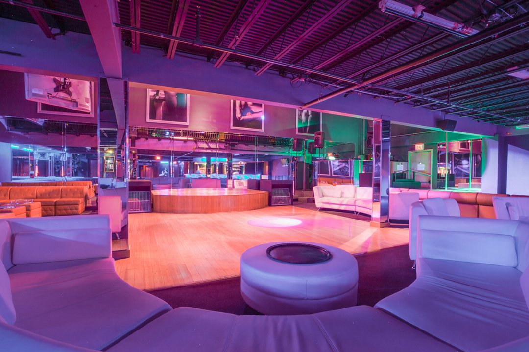 Main lounge with illuminated seating