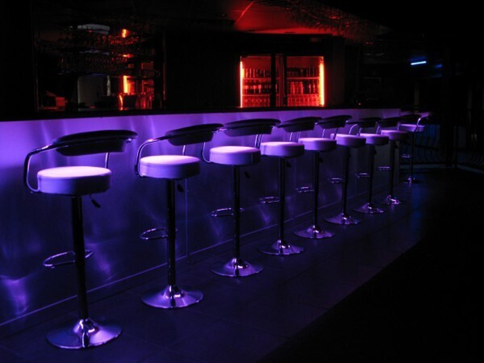 Illuminated bar stools