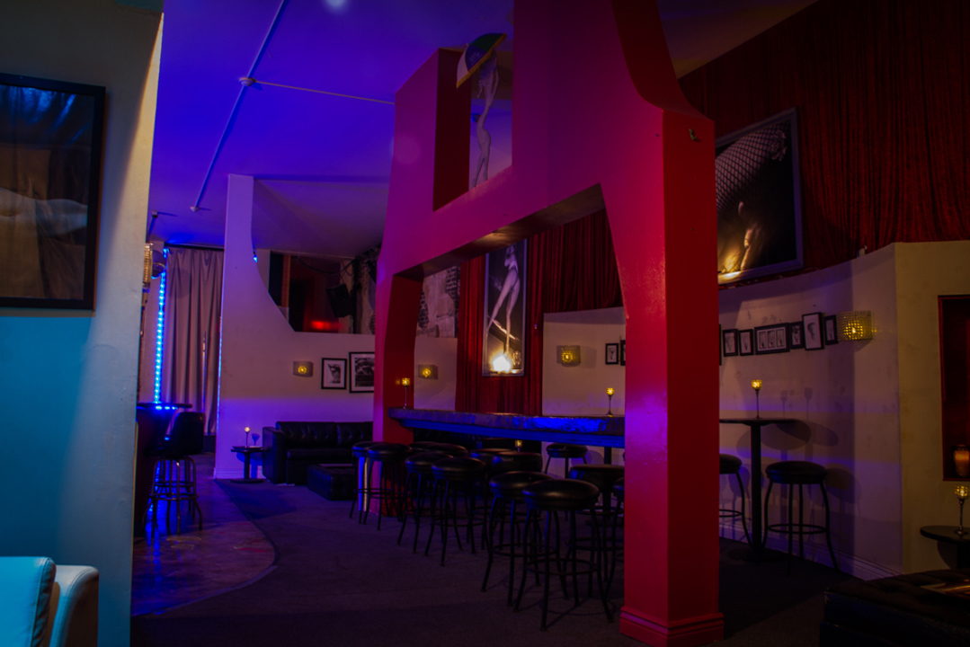 Nightclub lounge interior