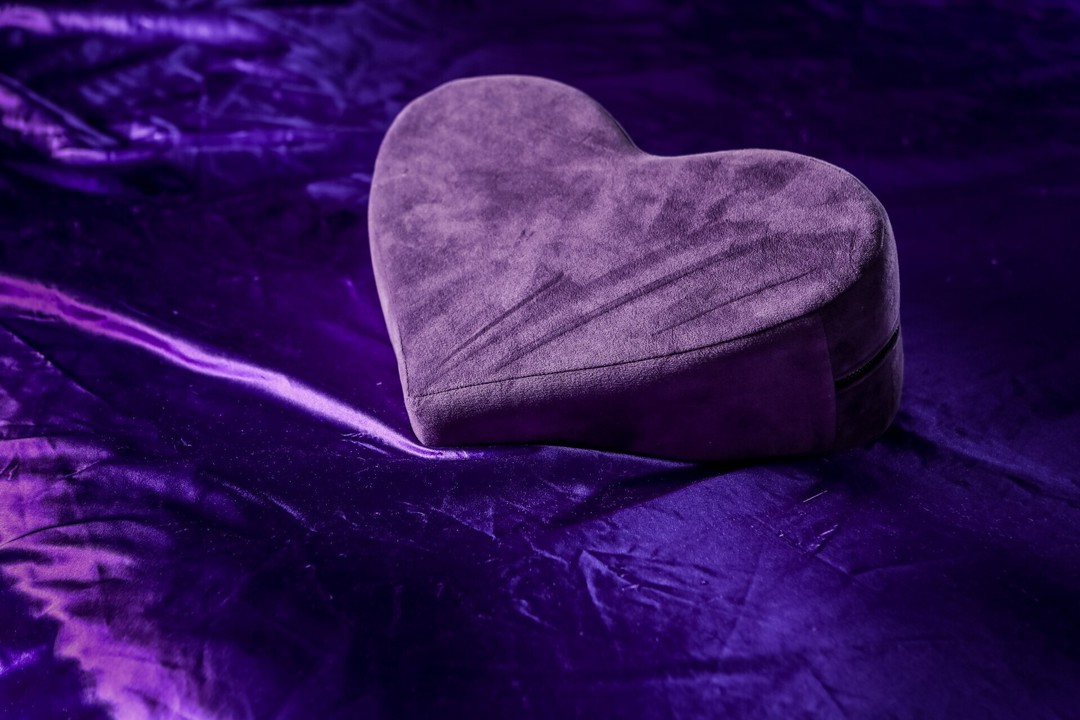 Heart-shaped decorative detail photographed