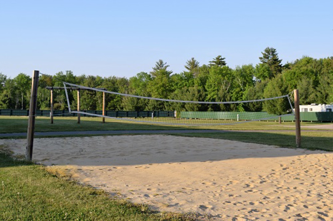 Sand volleyball court
