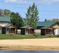 Camp NCN North lakeside cabins in Black River Falls, Wisconsin