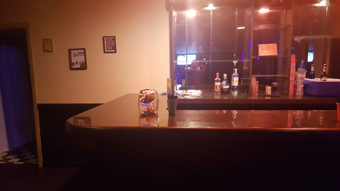 Indoor bar area