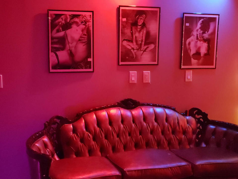 Victorian-style lounge seating