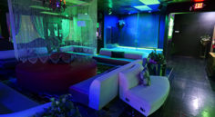 The Green Door upstairs chill room and lounge seating in Las Vegas, Nevada