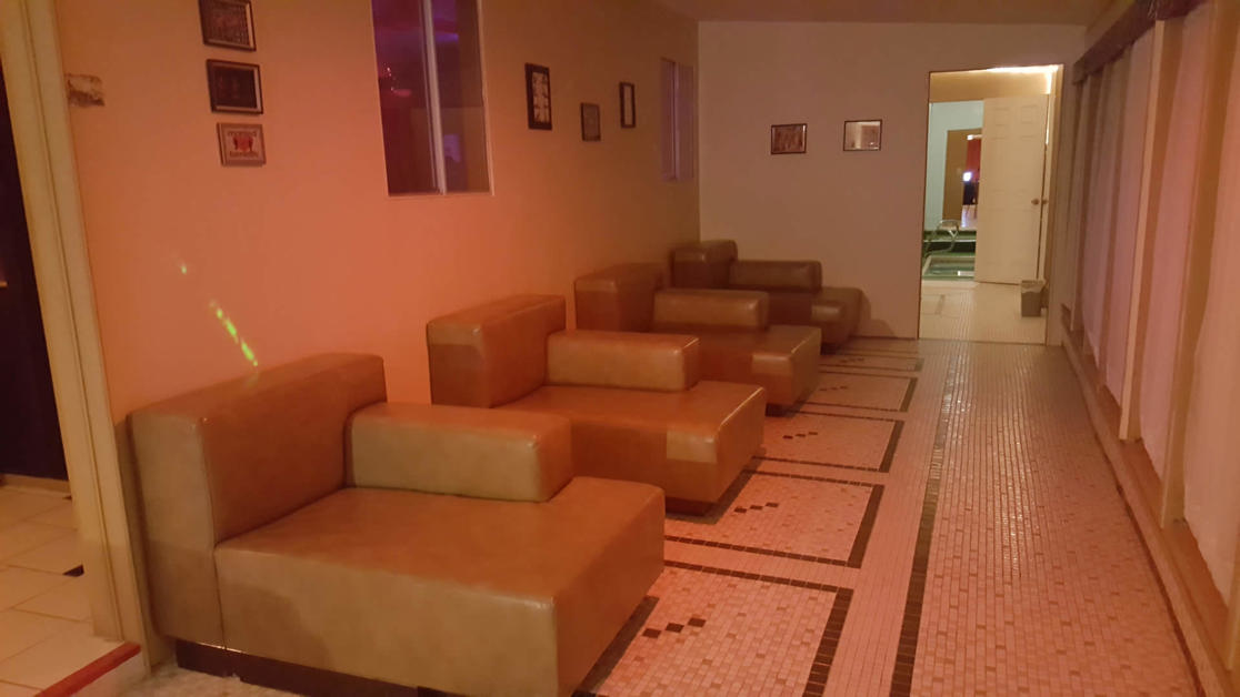 indoor seating and lounge area