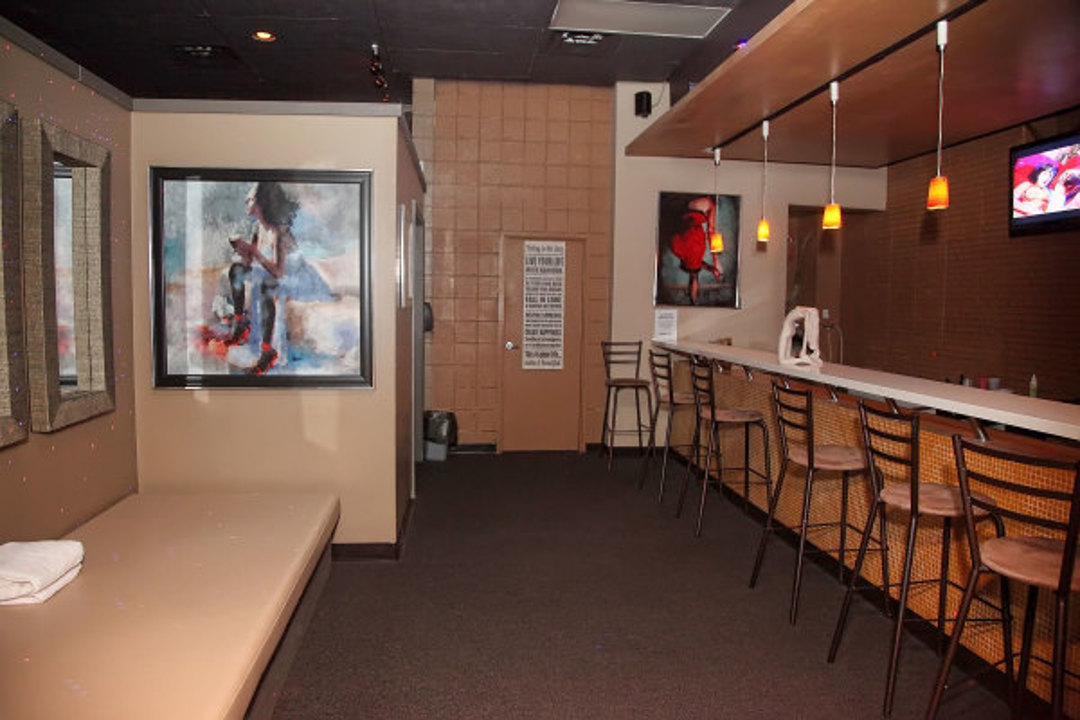 Bar and seating area