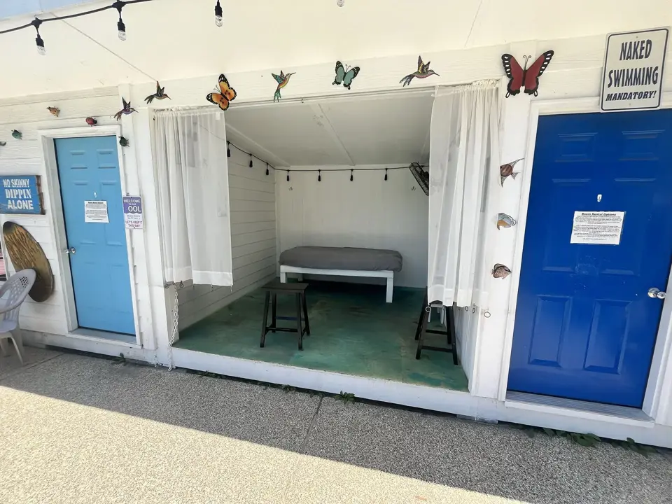 Poolside cabana