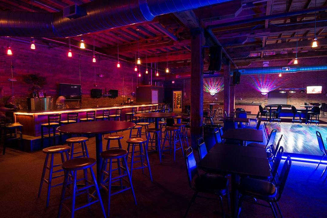 Bar and lounge seating area