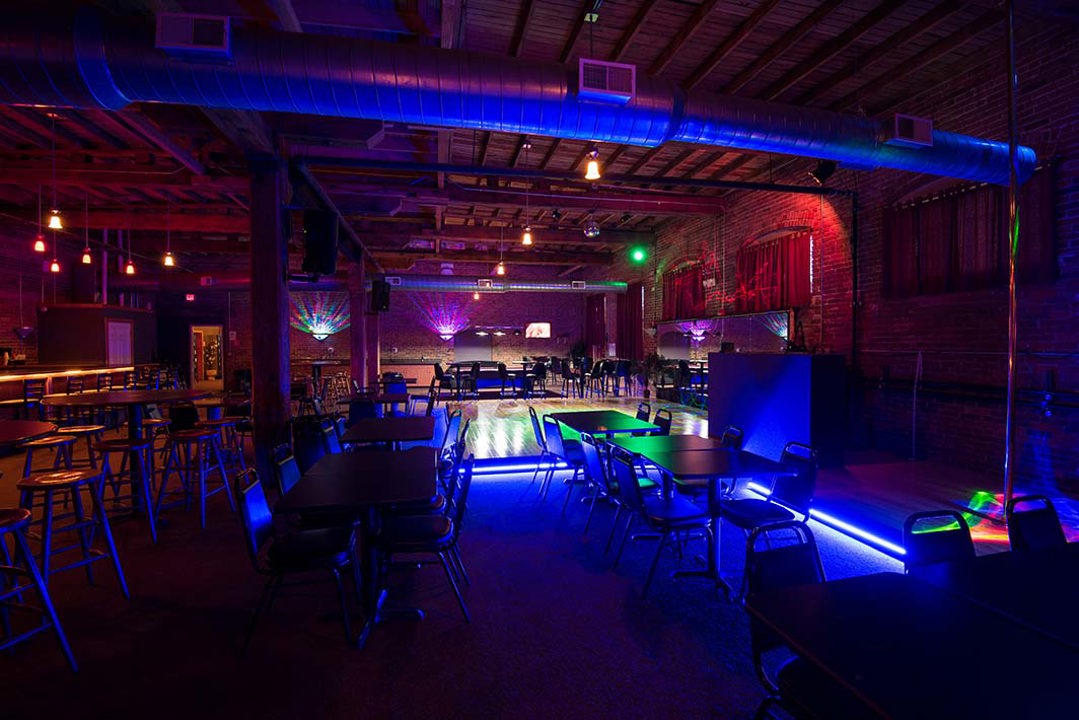 Lounge and illuminated dance floor
