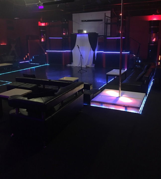 Lounge and illuminated dance floor