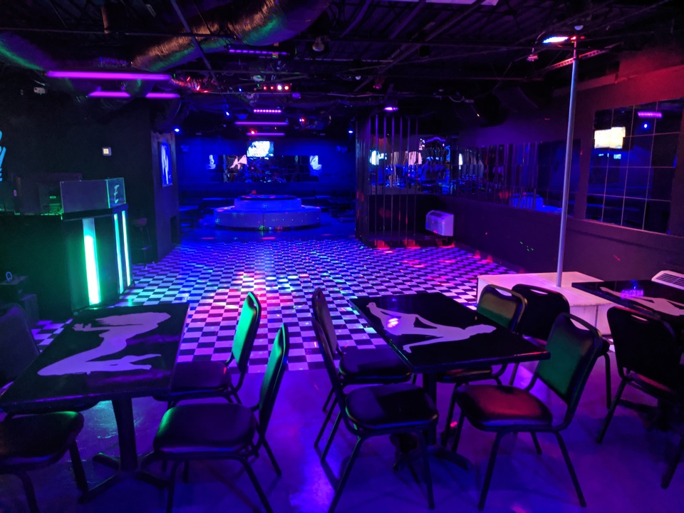 Dance floor and seating area