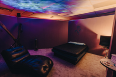 Club Eros private play room with X-frame in Cleveland, Ohio