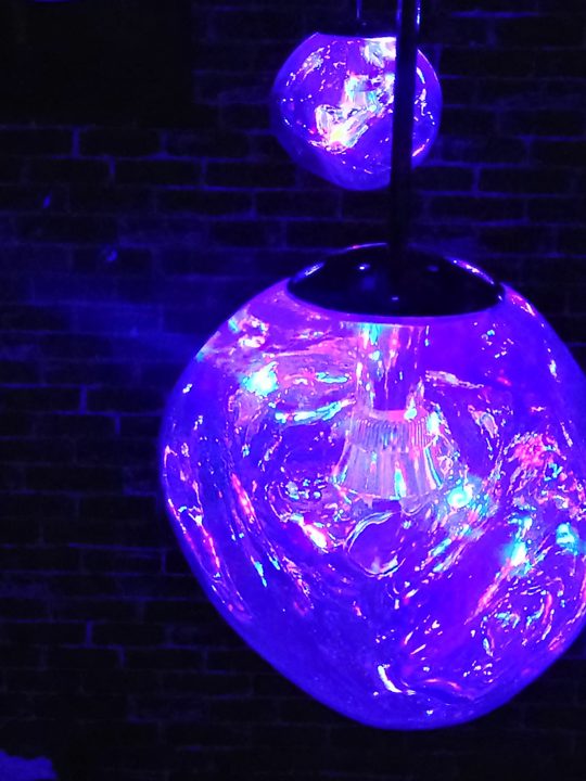 Decorative purple lighting