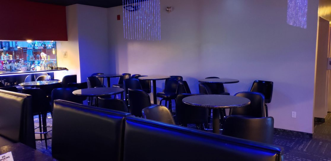 Bar seating area