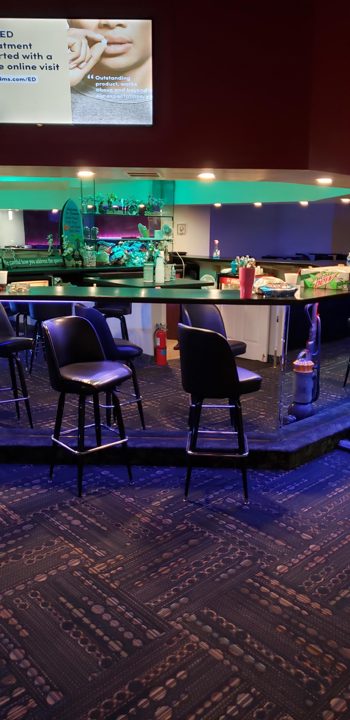 Bar counter and seating
